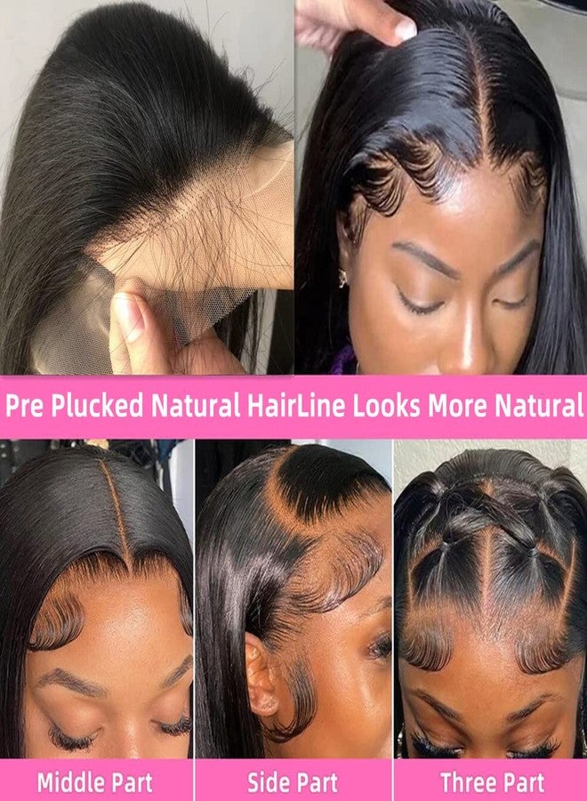 Superfect Bob Wig Human Hair 13x4 Lace Front Wigs for Black Women Human Hair 180% Density Short Bob Wigs Hd Transparent Pre Plucked Straight Frontal Wigs Human Hair (12 Inch, Bob Wig) - Image 4