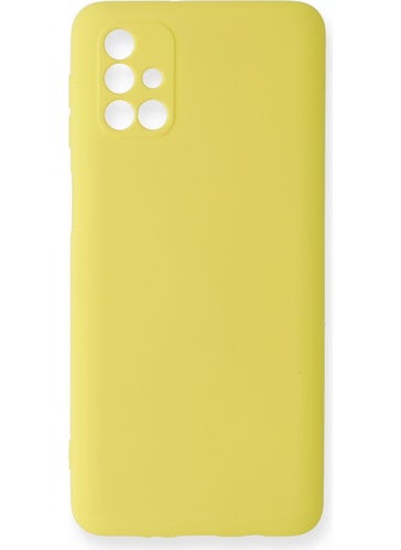 HappyCase Samsung Galaxy M31S Case Nano Velvet Silicone Inside - Yellow  - Image 1