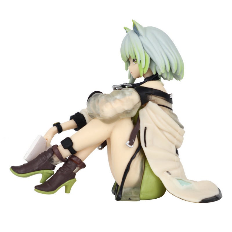 Kal'sit Energy Connection Figure - Seated Anime Girl PC Case Ornament - Image 5