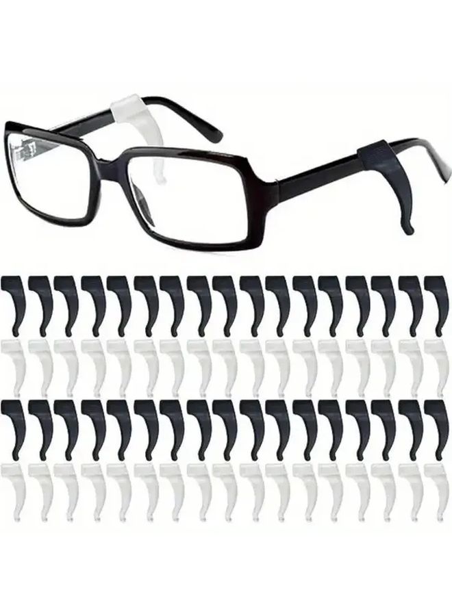 5 Pairs Black Anti Slip Eyeglass Temple Tips Comfortable Silicone Sleeves Secure Fit - Image 5