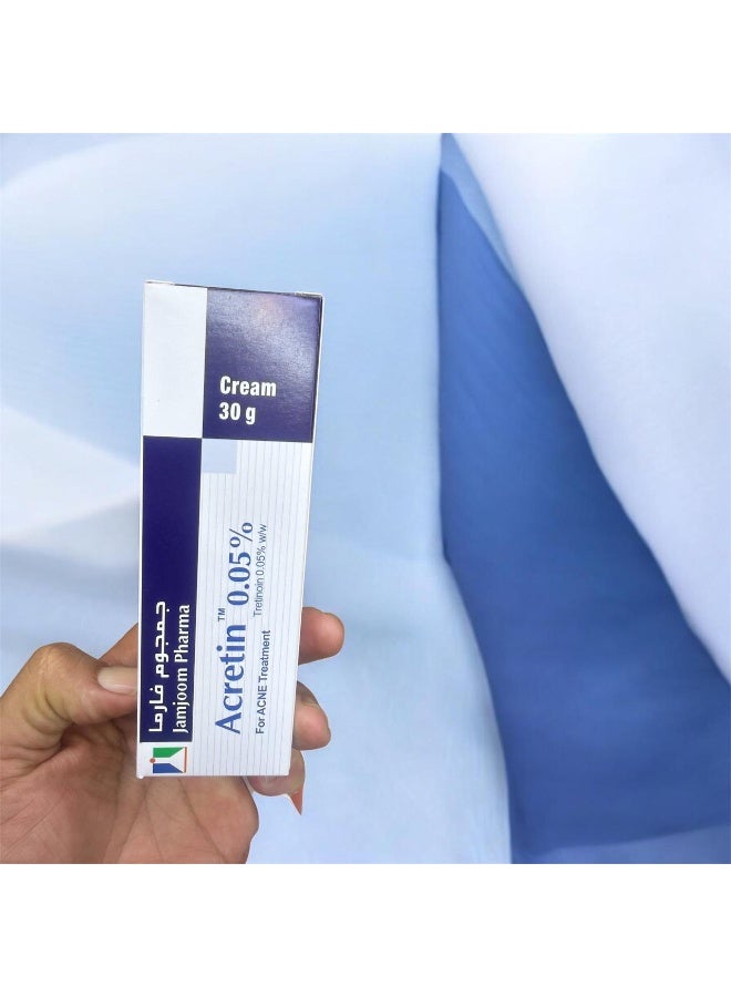 Acretin 0.05% Tretinoin Acne Treatment Cream, 30g - Image 1