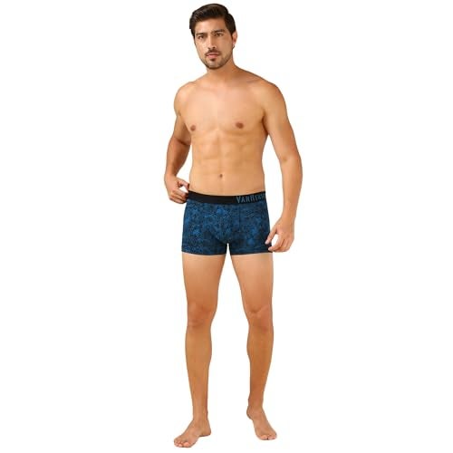 Van Heusen Men Assorted Allover Print Body Defining Fit Ultra Soft Trunk - Image 5