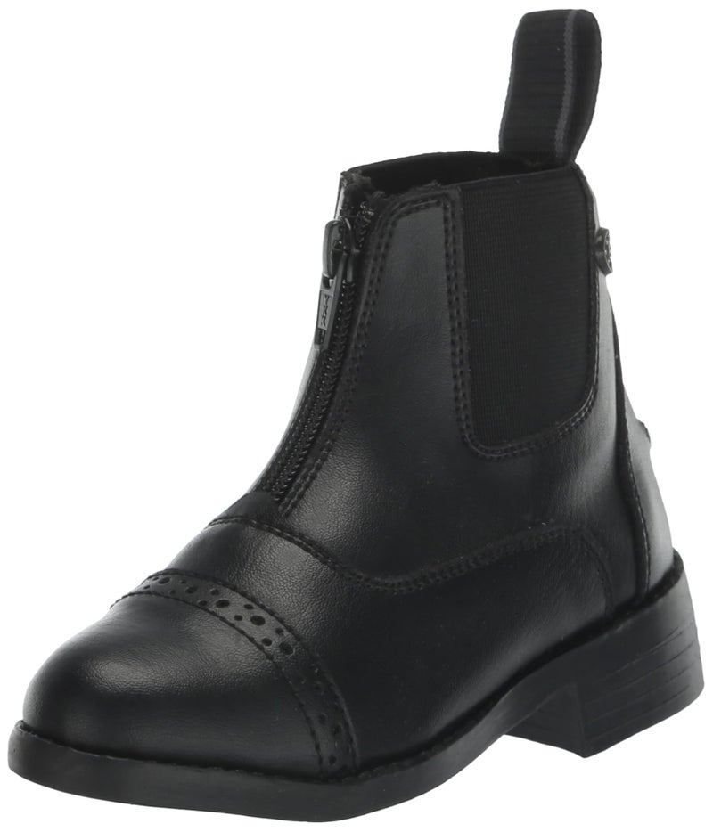 Equistar - Child's Zip Paddock Boot (All Weather) 3 Black - Image 2