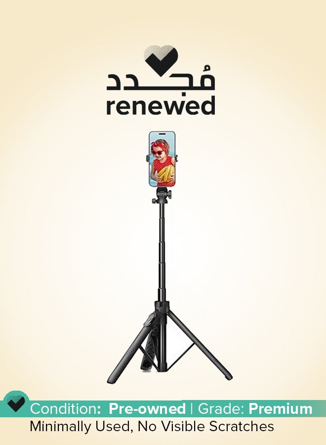 HIFFIN Renewed - HIFFIN HST-61 1.6 Meter Portable Tripod Selfie Stick with Wireless Remote and 360Â° Rotational Head - Image 1