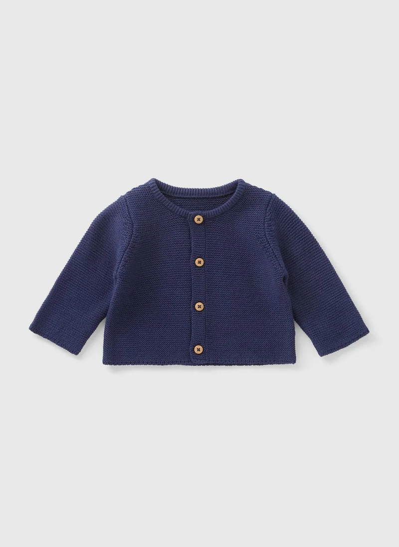 ماتلان Baby Navy Knitted Cardigan