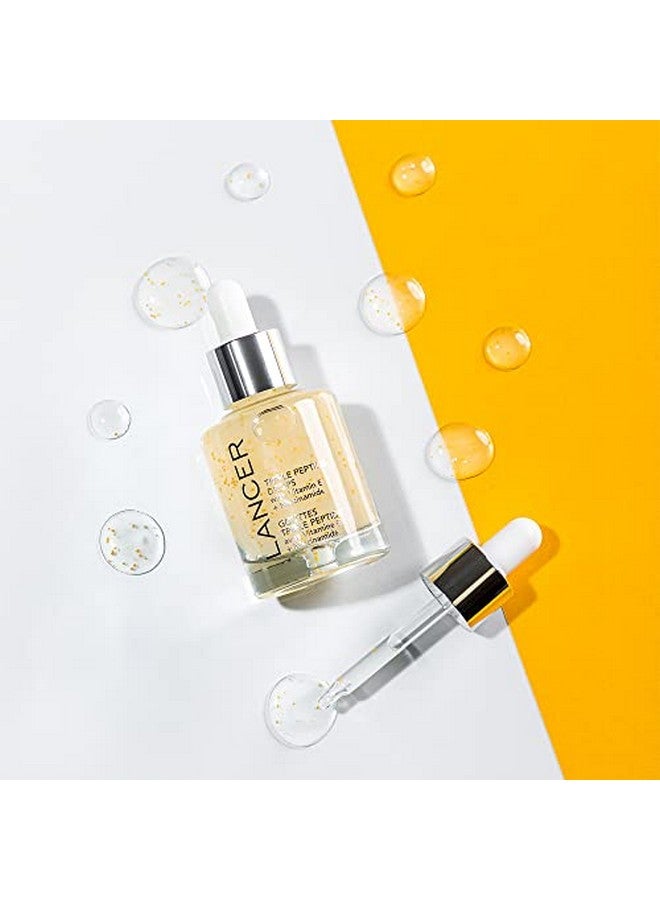 lancer Skincare Triple Peptide Drops With Vitamin E Daily Antiaging Face Serum With Hydrating Hyaluronic Acid 1 Fluid Ounce - Image 3