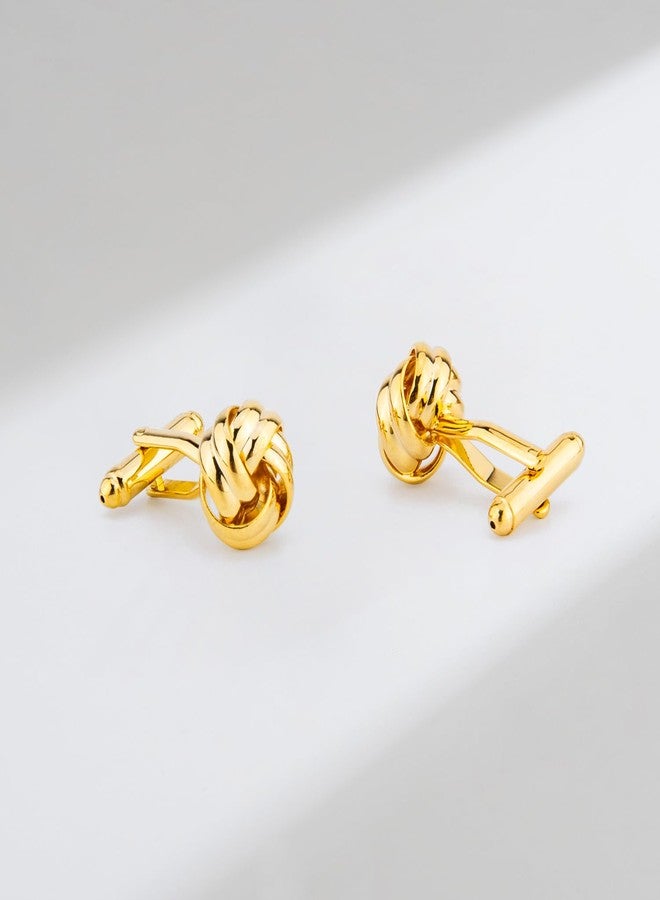 Wynameleri UJOY Gold Cufflinks and Tuxedo Studs Set Fashion Accessories for Men in Gift Box - Image 3