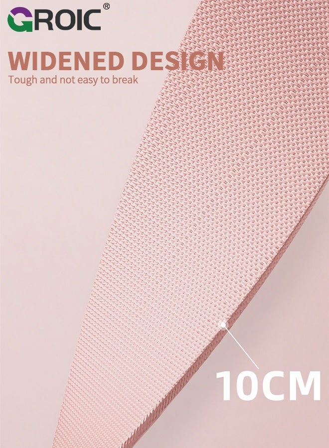 GROIC Foot Pedal Fabric Resistance Band with Handle - Home Fitness Equipment for Abdominal Toning, Arm & Leg Workout, Ankle Puller Sit-up Exercise, Multifunction Fitness Resistance Bands - Purple - Image 5