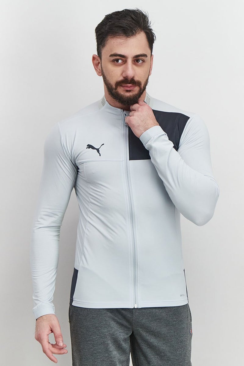 PUMA Men Sportswear Fit Long Sleeve Track Jacket, Grey - Image 4