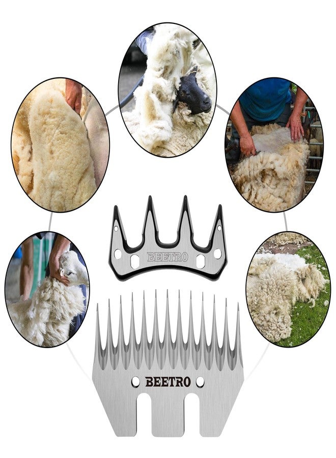 BEETRO Sheep Shears Replacement Blades, Professional Stainless Steel Clipper Blades for Sheep Alpacas Goats and More - Image 5