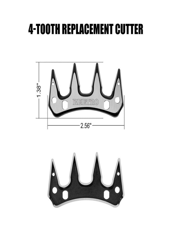 BEETRO Sheep Shears Replacement Blades, Professional Stainless Steel Clipper Blades for Sheep Alpacas Goats and More - Image 4