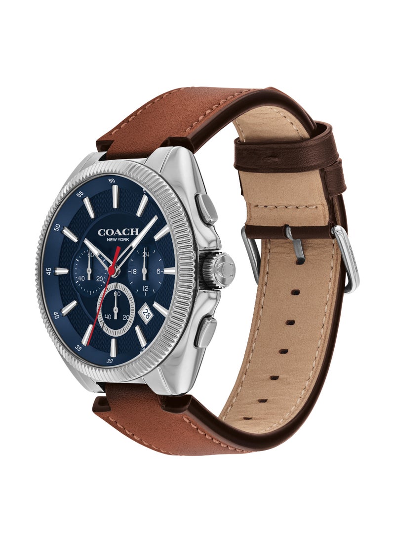 COACH COACH WATCHES ROUND CHRONOGRAPH MEN'S BLUE CASE WATCH - 14602683  - Image 1