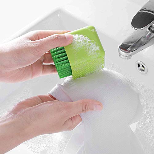 SIYANSHU Laundry Brush, Soft Hair, Cleaning Brush, Shoe Brush, Plate Brush Panty Wash Clothes Underwear Brush Silicone Brush (Pack of-2, Random) - Image 5
