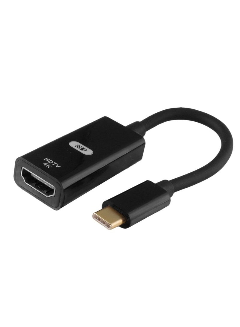 iSNUP Mini Projector to HDMI Adapter, Mini DP Port Cable Adapter for PC Laptop, 4K