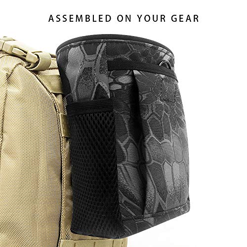 GGBuy Drawstring Highend Rock Climbing Chalk Bag with a Carabiner Different Pockets for Climbing Bouldering, Gymnastics, Gym Pouch, Cross Fit and Lifting 1pcs (Black Camouflage) - Image 4