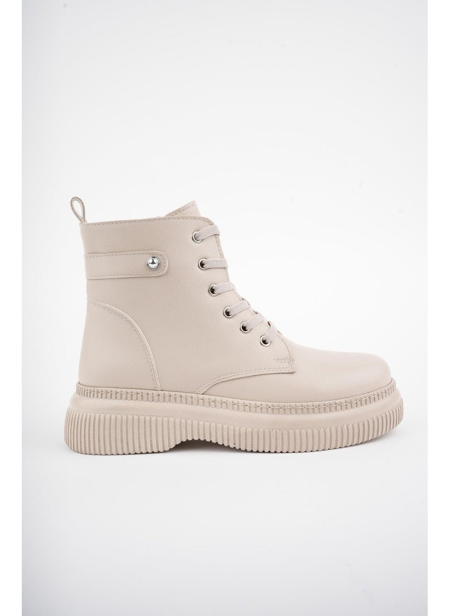 muggo Lucinda Guaranteed Thick Sole Zipper Lace-Up Women's Combat Boots  - Image 1