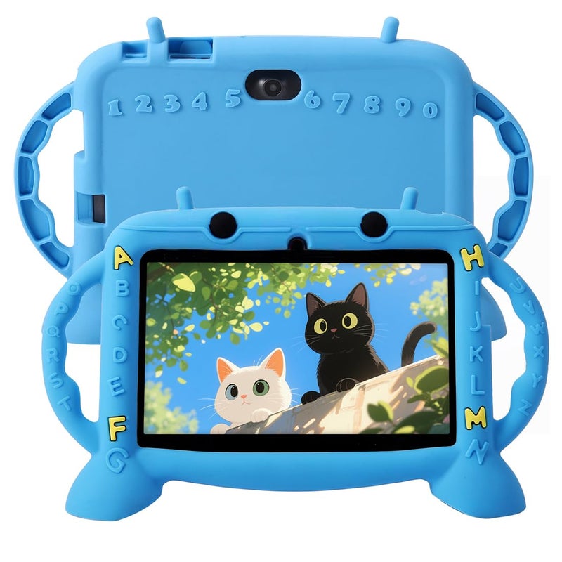 MengDash Kids Tablet 7 inch Tablet for Kids 310 Educational Learning Toddler Tablet Android 11 3GB RAM32GB ROM Storage Google Play YouTube Blue - Image 2
