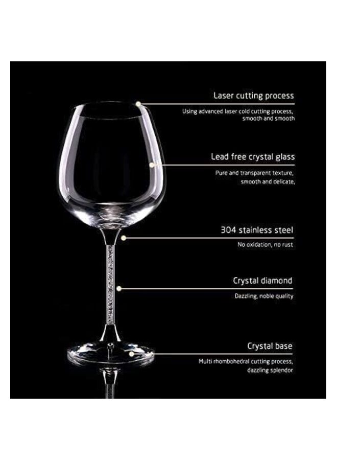2PCS Modern Red Wine Glasses 19oz Crystal Wine Glasses, Tall Long Stem Wine Glasses, Unique Large Wine Glasses with Stem For Cabernet, Pinot Noir, Burgundy, Bordeaux - Image 5