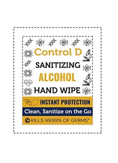 Control D Wipes For Disinfection & Hand Sanitizing (50 Wipes)  - Image 5