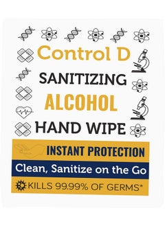 Control D Wipes For Disinfection & Hand Sanitizing (50 Wipes)  - Image 1