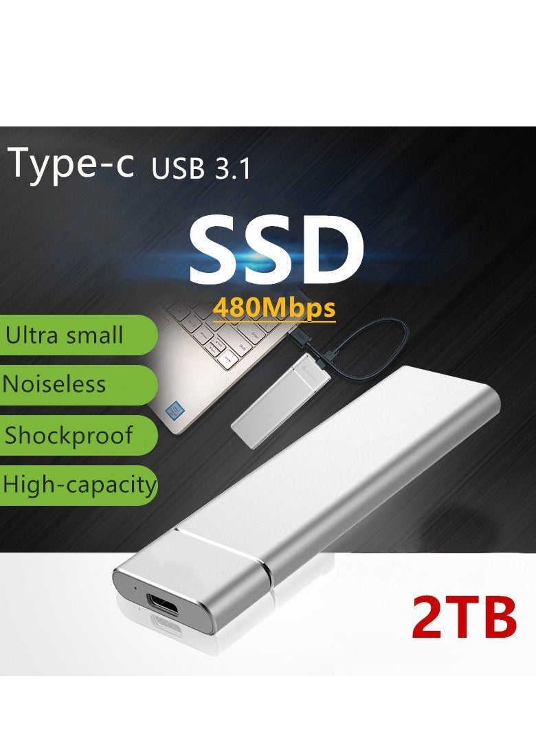 Generic - External Expansion Solid-State Mobile Hard Disk SSD 8TB  Metal M2 - Image 1