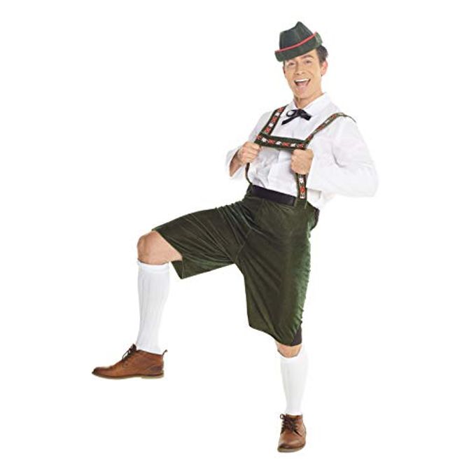 MORPH Lederhosen Men Costume, Bavarian Oktoberfest Outfit, German Traditional Attire for Men, Festive Celebration Wear, X-Large - Image 3