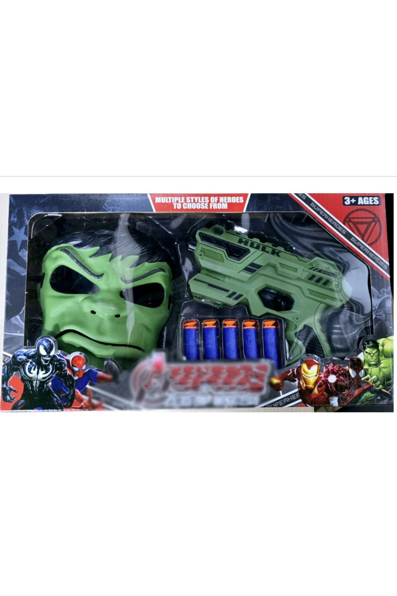 Soft Bullet Gun and Action Figure Mask Set - Image 2