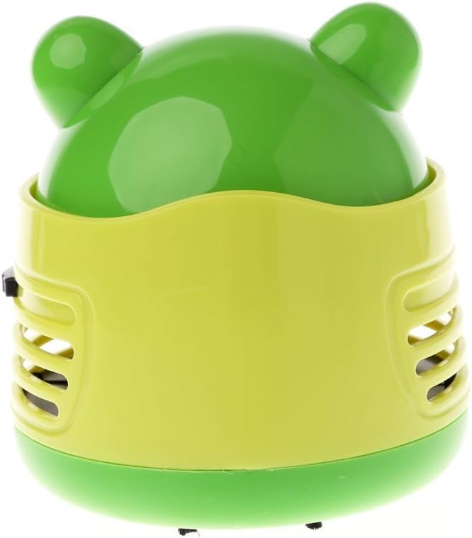VesipaFly Table Cleaner, Desktop Vacuum Cartoon Mini Frog Dust Catcher Assistance Keyboard Cleaning Dust Sweeper for Home Office - Image 2