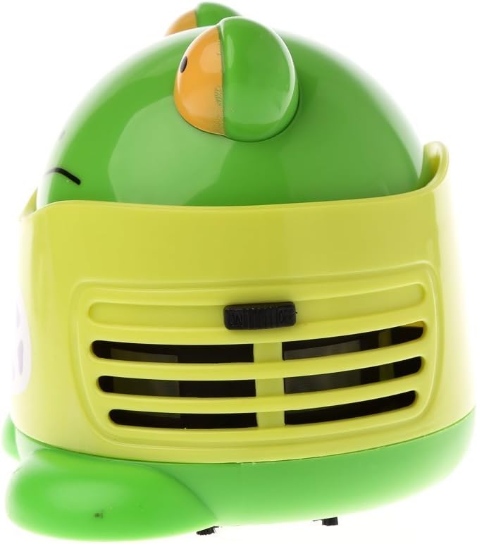 VesipaFly Table Cleaner, Desktop Vacuum Cartoon Mini Frog Dust Catcher Assistance Keyboard Cleaning Dust Sweeper for Home Office - Image 3