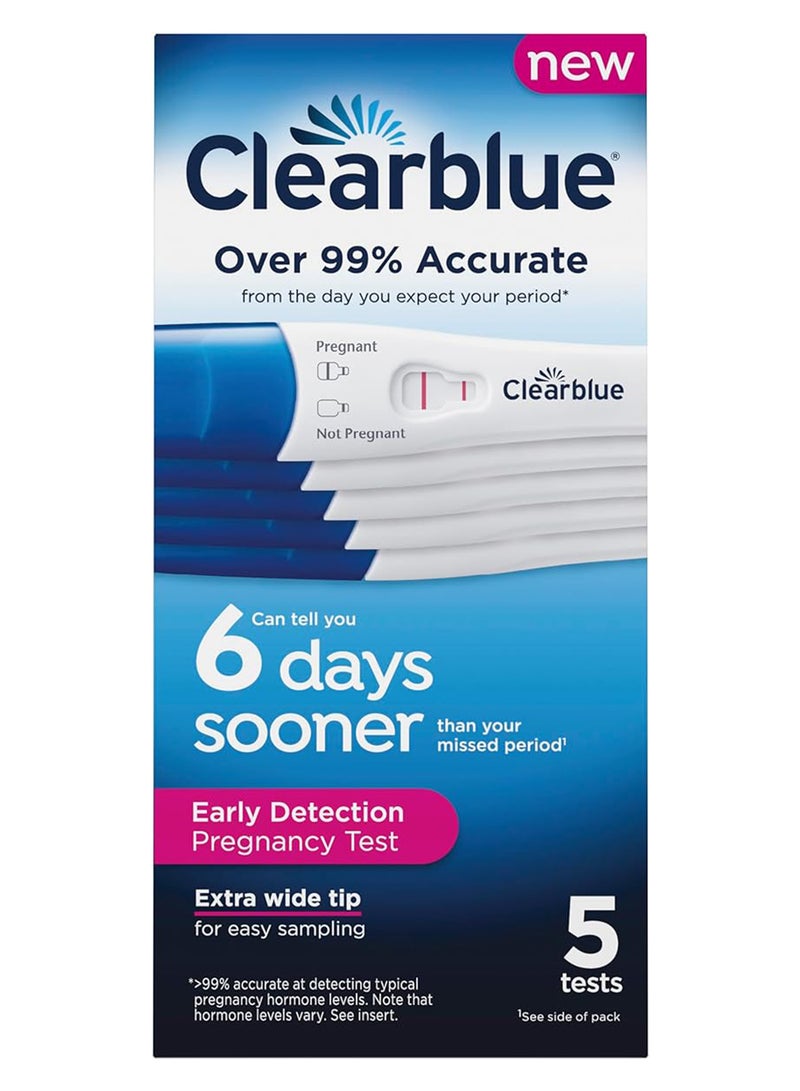 Clearblue Early Detection Pregnancy Test, 5 Count - Image 1