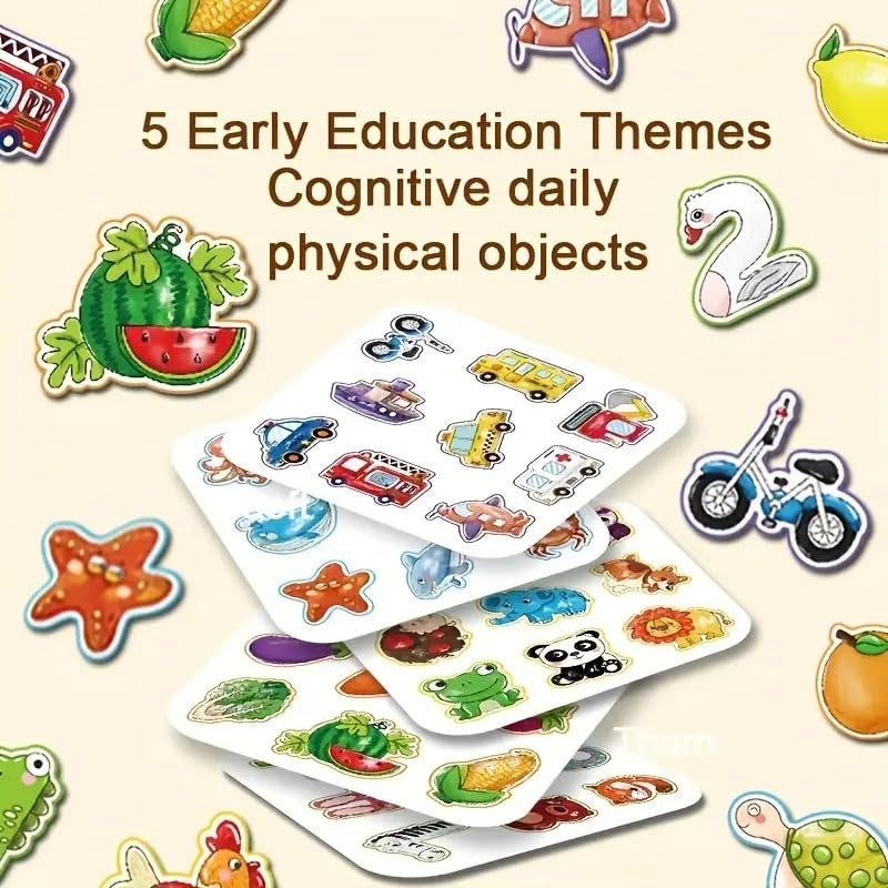 PLUSPOINT All in 1 Busy Book for Kids Toddlers Reusable Water Painting Books, Busy Book Sensory Toys, Kids Learning Educational Toy Travel Activities 1 2 3 4 Year Old Birthday Gifts for Kids - Image 2