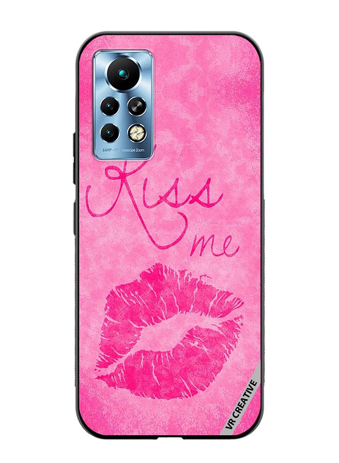 VR CREATIVE Protective Case Cover For Infinix Note 11 Pro Kiss me Pink Design Multicolour - Image 1