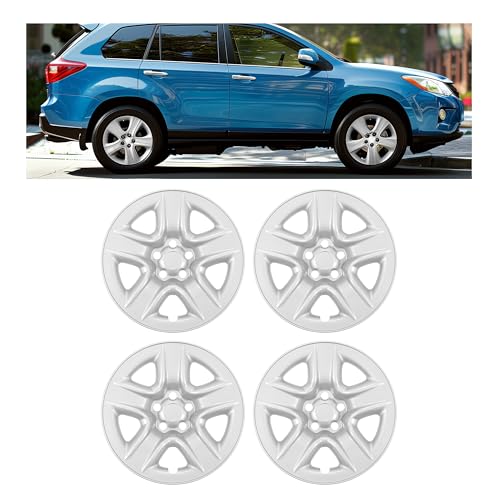 ECOTRIC Silver 17 Hubcaps Wheel Skins Wheel Covers Compatible with 20062012 Toyota RAV4 ABS Replacement Wheel Rim Covers 4 Packs