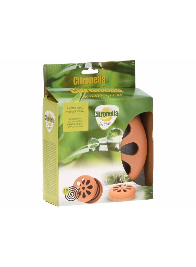 Koopman Citronella Mosquito Repellent Coils - Outdoor Insect & Bug Control - Pack of 10 - Image 1