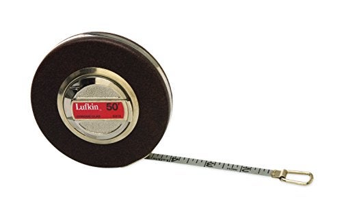 Lufkin Crescent  3/8" x 50' Anchor Chrome Clad Engineer's Tape Measure - C213DN , Black - Image 2