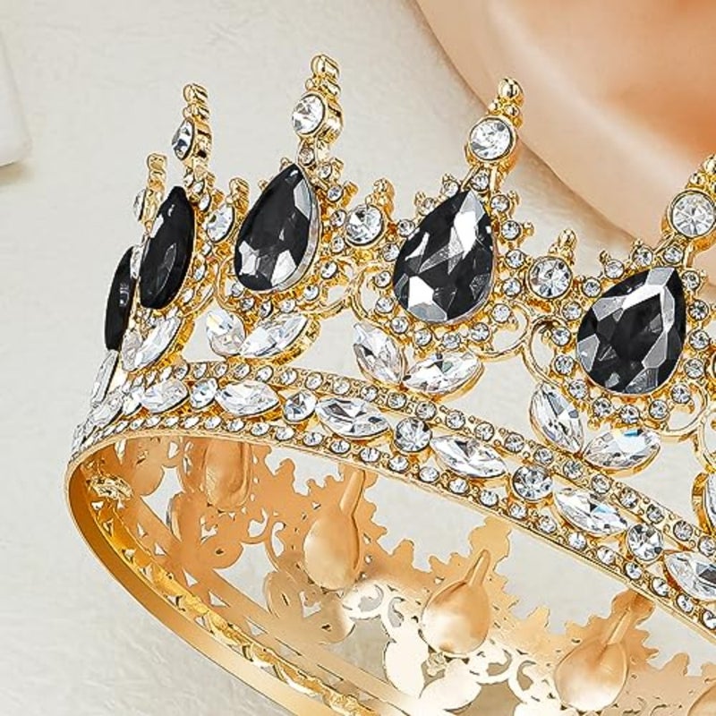 NOONTiara التيجان للنساء كريستال الملكة تاج الأميرة تيارا الهالوين زي حفلة حجر الراين عقال الزفاف العروس اكسسوارات الشعر لحفلة عيد ميلاد كعكة توبر حفلة موسيقية Cosplay444 - Image 2