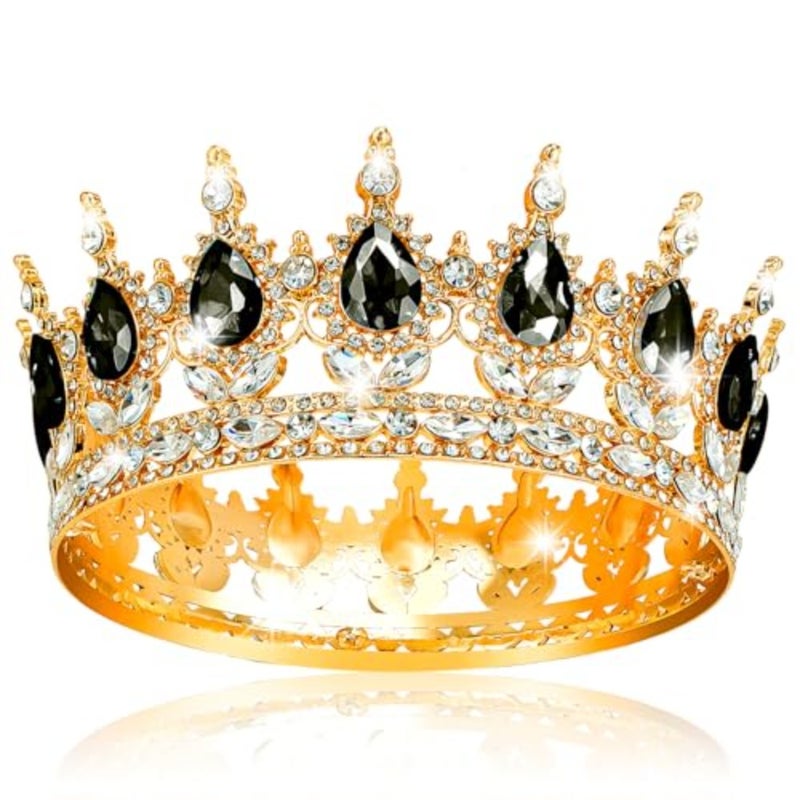 NOONTiara التيجان للنساء كريستال الملكة تاج الأميرة تيارا الهالوين زي حفلة حجر الراين عقال الزفاف العروس اكسسوارات الشعر لحفلة عيد ميلاد كعكة توبر حفلة موسيقية Cosplay444 - Image 1