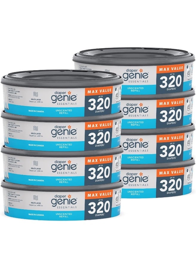 Diaper Genie Diaper Genie Essentials Round Refill 8-Pack  - Image 1