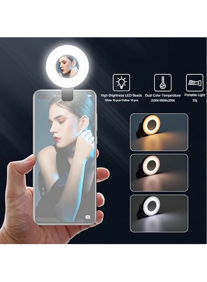 General Magnetic pocket magnetic light with phone clip, LED light for selfies, fill light (ring light) compatible with mobile phones with magnetic appeal  - Image 2