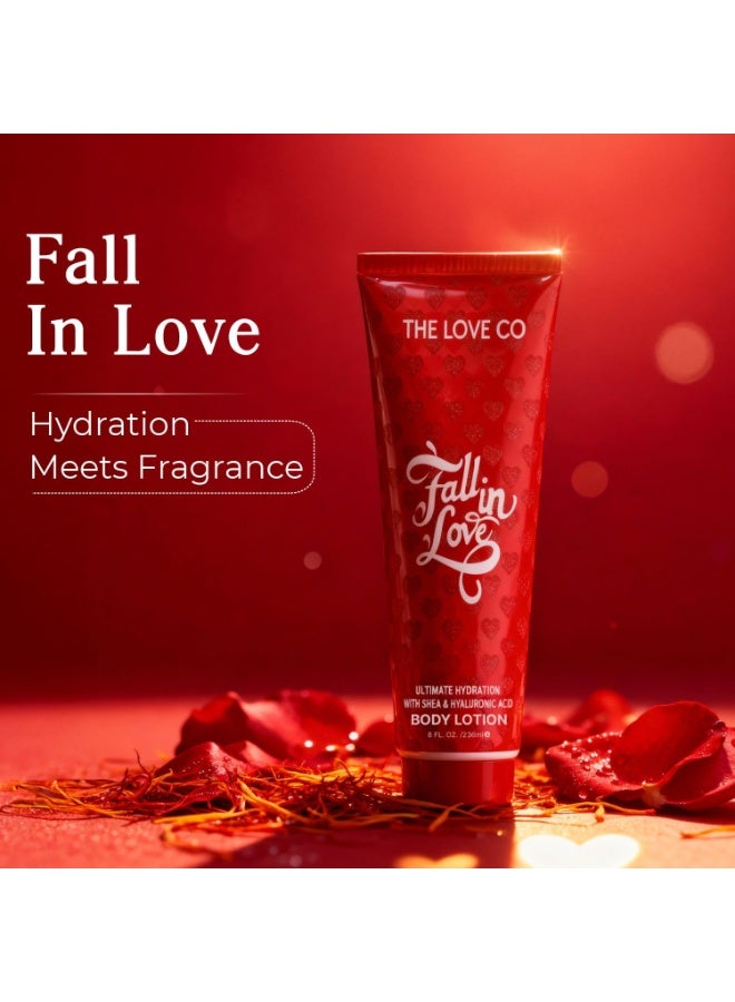 THE LOVE CO. Fall In Love Shower Gel 236ml – Hydrating & Refreshing Body Wash with Provitamin B5 & Aloe Vera | 24-Hour Moisturizing Bath Gel for Soft, Smooth & Nourished Skin - Image 2