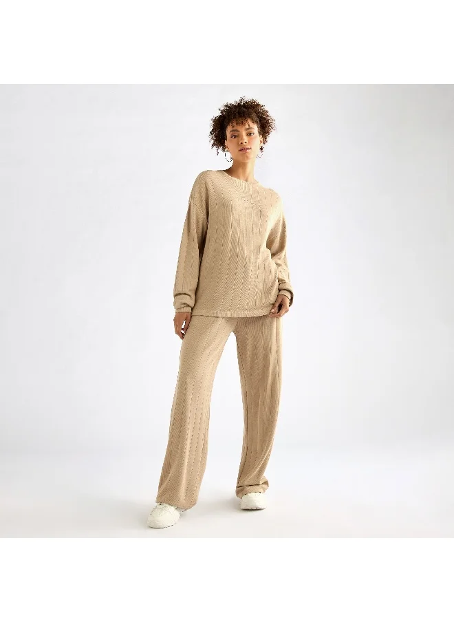 FAV Boxy With Full Sleeves And Relaxed Fit Pant