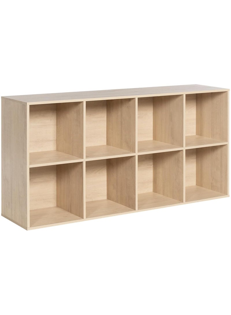 Chogori Wooden 8-Cube Storage Organizer with Closed Back Panel, 11in Cube Shelf Opening, Bookshelf, Display Shelf,Closet Cabinet for Home and Office - Image 1