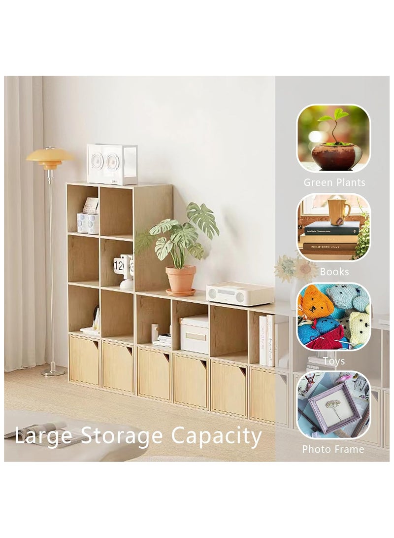 Chogori Wooden 8-Cube Storage Organizer with Closed Back Panel, 11in Cube Shelf Opening, Bookshelf, Display Shelf,Closet Cabinet for Home and Office - Image 5