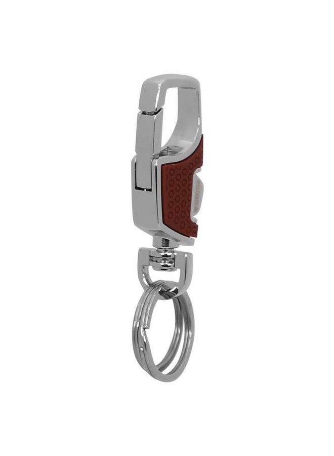 omuda Premium and Stylish Hook Locking Metal Key Chain for Men & Women & for Gift (M-3718 Brown) - Image 1