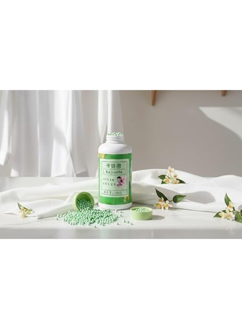 Scented laundry beads for clothes 220 grams – Scented beads to remove unpleasant odors and soften clothes – multiple scents and colors, long-lasting scent for all types of laundry, for everyday clothes, towels, bed linens and sportswear 1 pc - Image 3