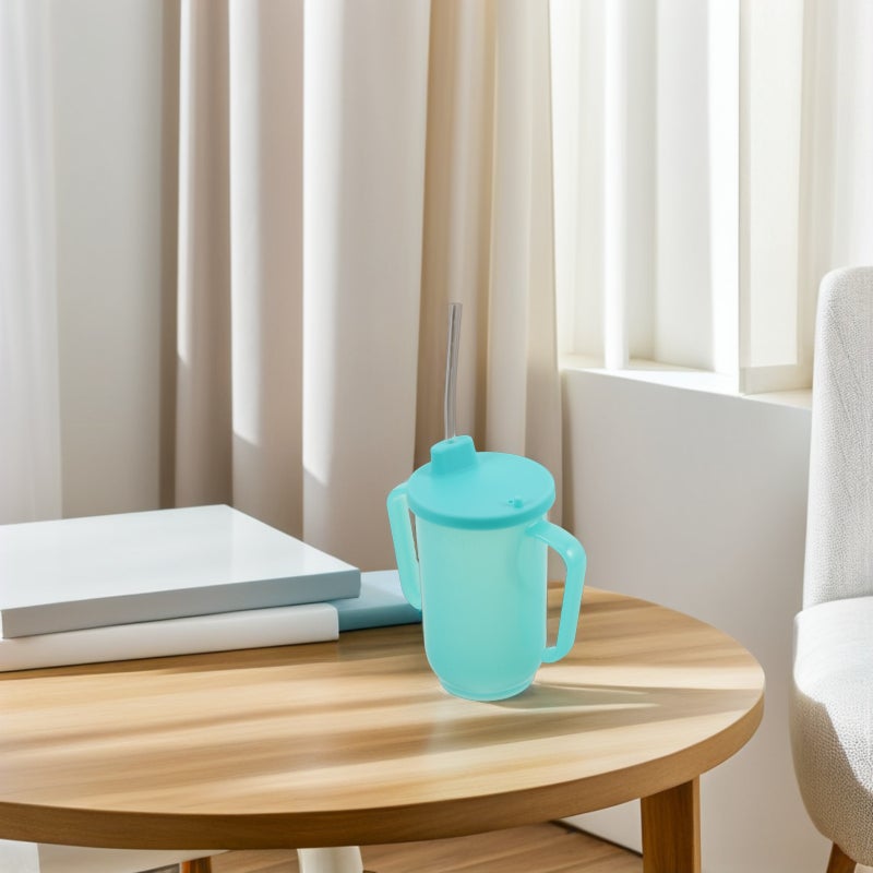 4 pcs Elderly Feeding Cup: Spill Proof Design Easy To Grip Handles Cup With For Seniors Disabled Adult And Bedridden Patients - Image 3