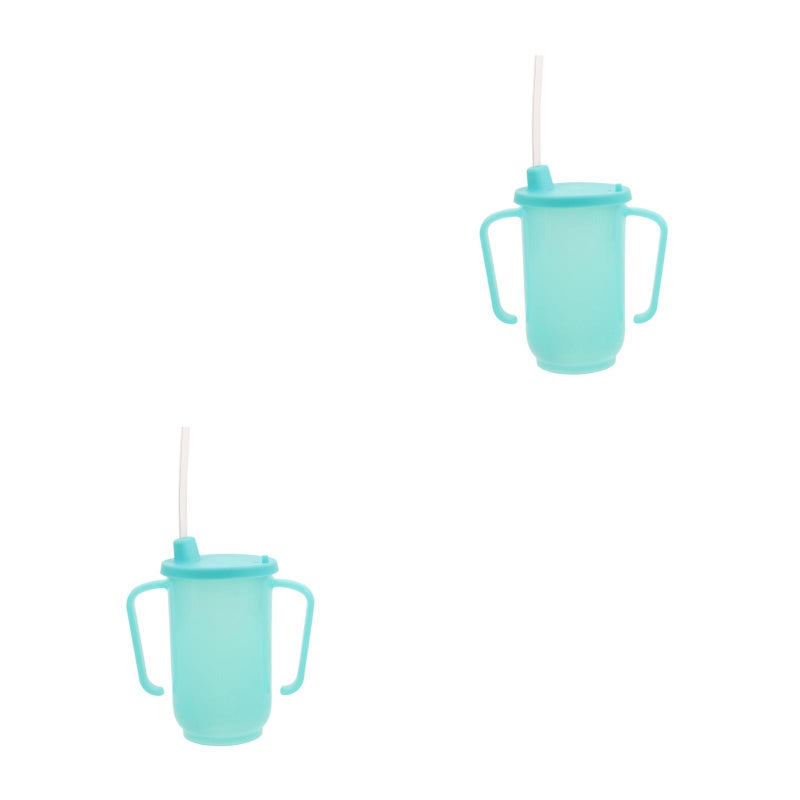 4 pcs Elderly Feeding Cup: Spill Proof Design Easy To Grip Handles Cup With For Seniors Disabled Adult And Bedridden Patients - Image 1