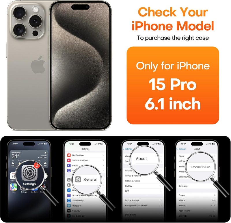 ImpactStrong 3-Pack Shatterproof Tempered Glass Screen Protector for iPhone 15 Pro [Easy Installation Frame] [Bubble Free] [9H Hardness] [Full Coverage] Case Friendly, 6.1 Inch - Image 2