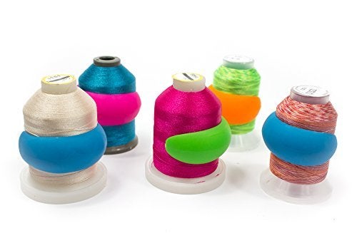 Embroidex Lot of 48 EmbroiderySewing Machine Thread Spools Savers  Mess Free Thread Spool Prevent Unwinding 