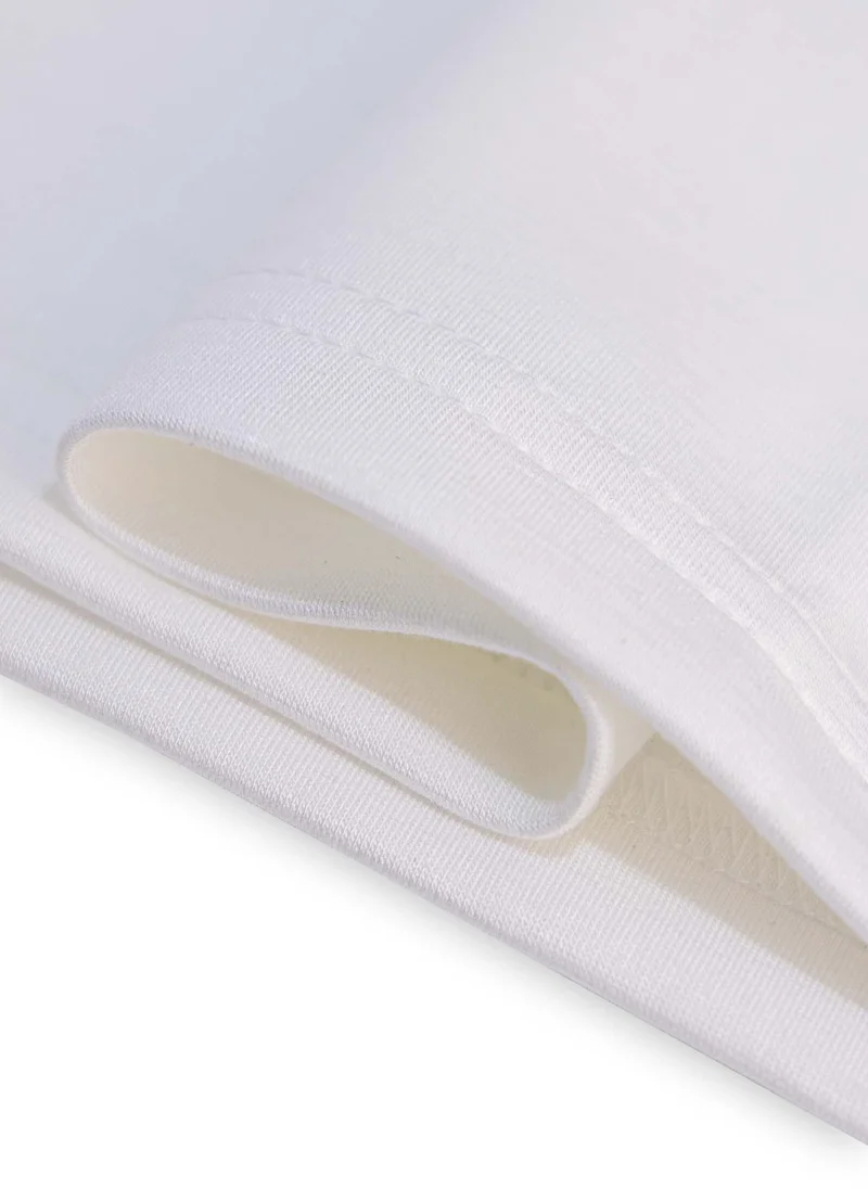 Shapes WHITE AIRSOFT CONTRAST PRINTED T-SHIRT for Men | Best Price UAE